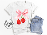 Coquette Cherry Sweatshirt OR Tee