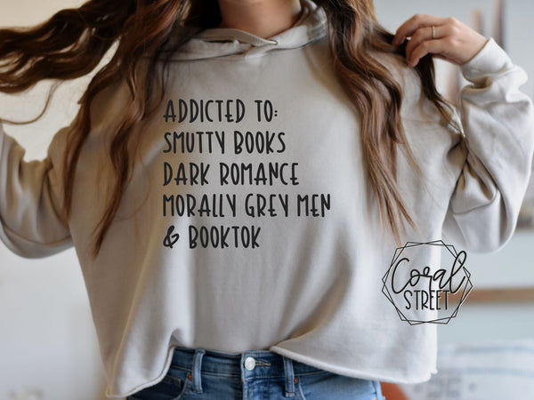 Addicted To Booktok Cropped Hoodie