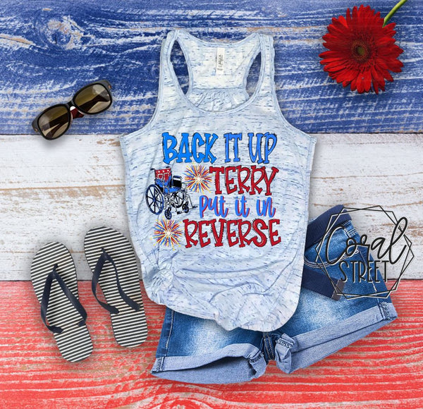 Back It Up Terry Tank (or Tee)