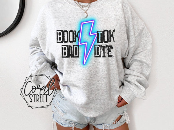 Booktok Baddie Sweatshirt or Fleck Tee