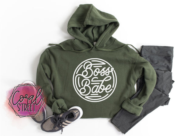 Boss Babe Cropped Hoodie
