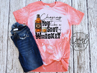 Chasing You Bleached Tee