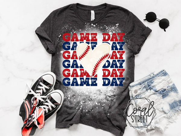 Stacked GameDay Baseball Bleached Tee