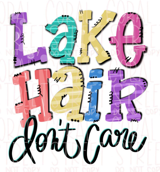Lake Hair Don't Care PNG Download