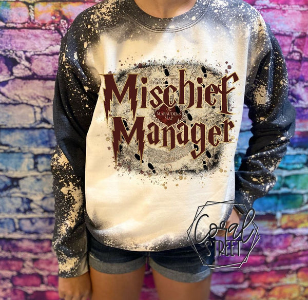 Mischief Manager Bleached Sweatshirt