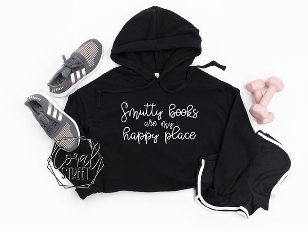 Smutty Book Cropped Hoodie