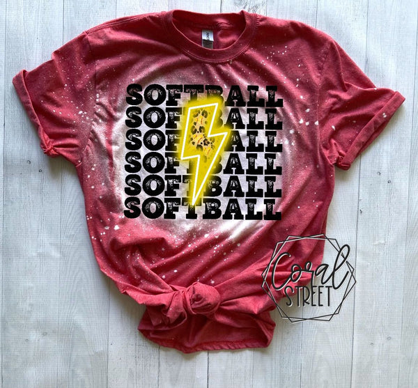 Stacked GameDay Softball Bleached Tee