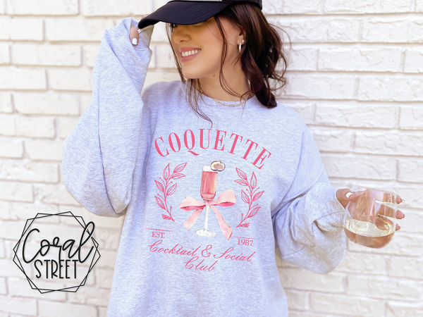Coquette Girl Sweatshirt OR Tee – CoralStreetAL