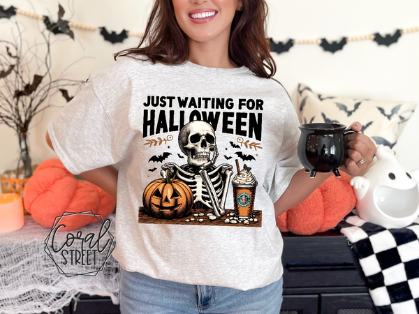 Waiting for Halloween Like Tee or Sweatshirt