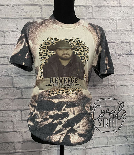 Rip Revenge is Coming Bleached Tee