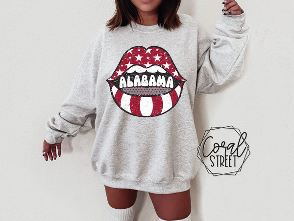 AL Lips Sweatshirt or Tee