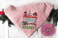 Colorful Christmas Movie Watching Blanket